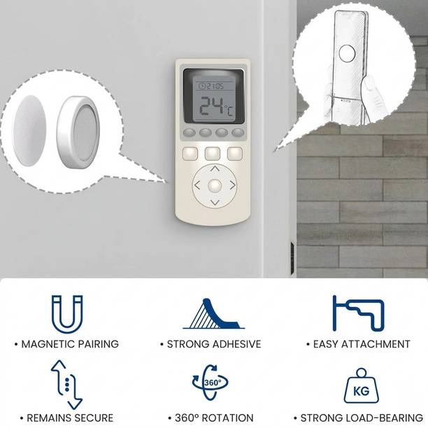 3WME MAGNETIC REMOTE HOLDER Multipurpose Office Magnets Pack of 14