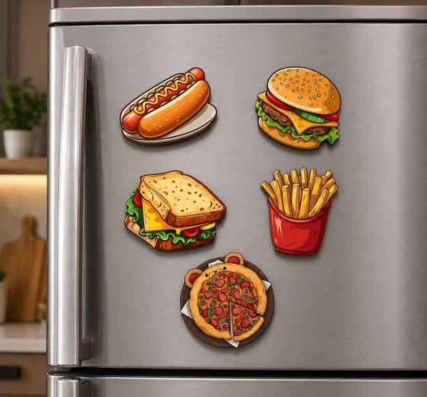 Shakya Creations SC Fridge magnets 3D Fridge magnet for Home Decoration and Gifting Fridge magnet Door Magnet, Fridge Magnet Pack of 5