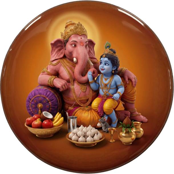 The ArteHouse Malliyoor Ganesha Fridge Magnet Pack of 1
