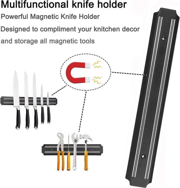 SHOPOWARE Wall Mount Magnetic Knife Bar Strong Magnetic Strip for Knife, Kitchen Tools Kitchen Organiser Magnet Pack of 1
