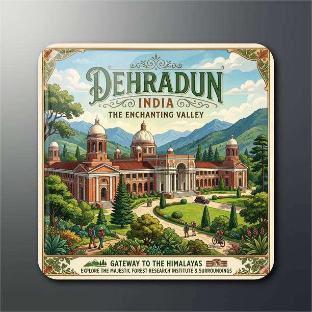 OPRYX Dehradun Enchanting Valley Vintage Souvenir Magnet Fridge Magnet Pack of 1