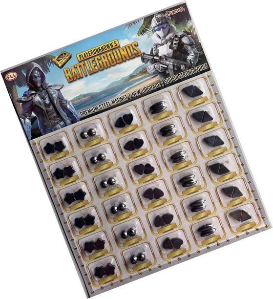 Infojerk Lifestyle (Pack of 30 Pairs) Total 60 Pcs. Science Magnets Set Door Magnet, Fridge Magnet, Magnetic Paper Holder, Multipurpose Office Magnets Pack of 60