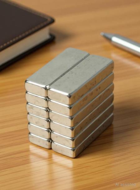 Jinsa 5pcs of 30x10x5mm Rectangle/block Neodymium Rare-Earth Manets, Arts & crafts Multipurpose Office Magnets Pack of 5