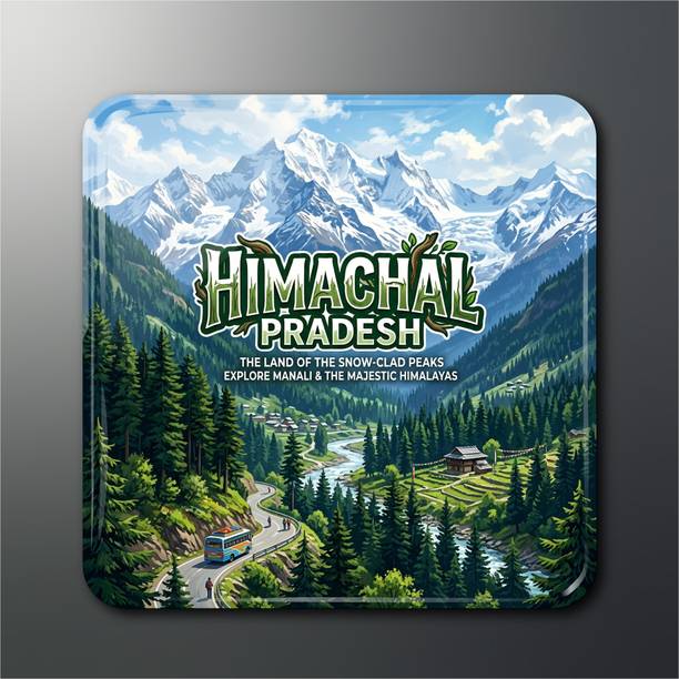 OPRYX Himachal Pradesh Scenic Landscape Magnet Fridge Magnet Pack of 1