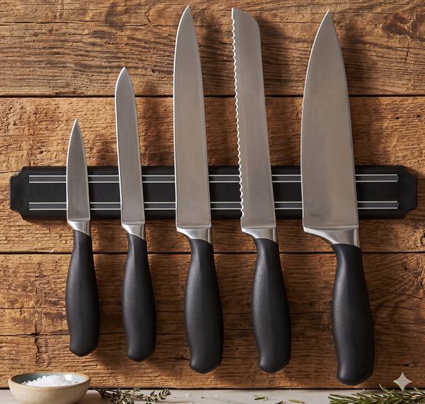 NAAREVIA Wall Mount Magnetic Knife Storage Holder Rack Strip Utensil Kitchen Tool Door Magnet, Kitchen Organiser Magnet, Fridge Magnet Pack of 1