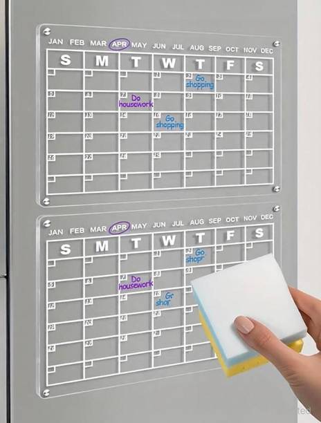 Home Cloud Magnetic Weekly Calendar for Fridge | Stay Organized Fridge Magnet, Door Magnet, Kitchen Organiser Magnet, Multipurpose Office Magnets Pack of 1