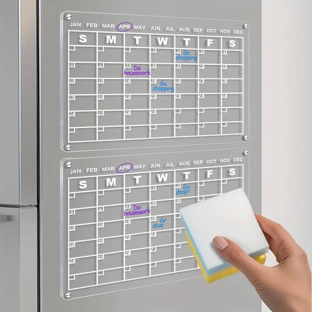 Home Cloud Magnetic Weekly Calendar for Fridge | Stay Organized Fridge Magnet, Door Magnet, Kitchen Organiser Magnet, Multipurpose Office Magnets Pack of 1