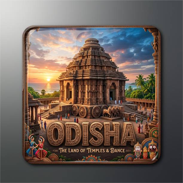 OPRYX Odisha Cultural Heritage Premium Magnet Fridge Magnet Pack of 1