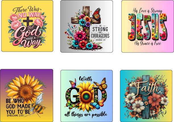 PST Bible Verse Fridge Magnet Set of 6 Fridge Magnet Pack of 1