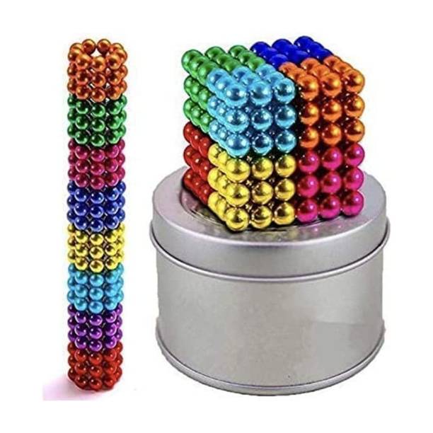 OANGO 5mm Magnetic Balls Magnets Toys Sculpture Building Magnetic Blocks Magnet Cube Toy Stress Relief Gift Multicolor