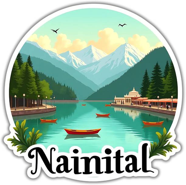 Naxon Nainital Wooden Fridge Magnet For Home & Kitchen Decor Fridge Magnet Pack of 1