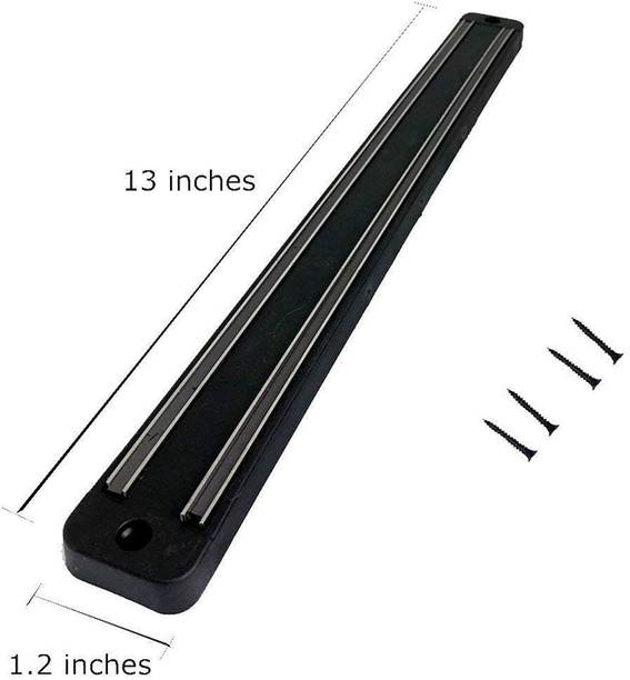 PINOPZA 2pc - 33cm Magnetic, Magnetic Knife Storage Strip, Magnet Kitchen Knife Holder Kitchen Organiser Magnet, Multipurpose Office Magnets Pack of 2