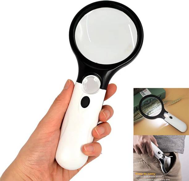 TNEMEC Magnifying Glass Lens Jewelry Loupe Ideal for Reading, Crafts, 45 x 3X Magnifier Glass