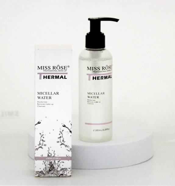 MISS ROSE Micellar Gentle Makeup Remover, Cleanser, and Skin Hydrator - 180ml Makeup Remover