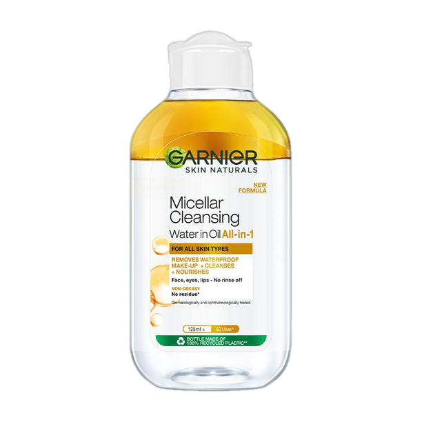 GARNIER Oil infused Cleansing Water - Waterproof Makeup Remover For All Skin Types Makeup Remover
