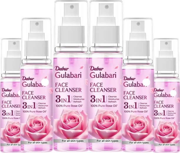 Dabur Gulabari Rose Glow Face Cleanser, Moisturise & Refresh Makeup Remover