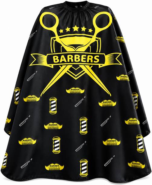FAISAL haircut apron yellow barber printed with comfort...