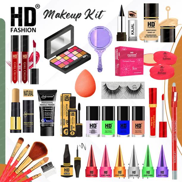 HD Fashion 30 Pcs Flawless beauty Waterproof Professional Makeup Kit Full Set For Women 78