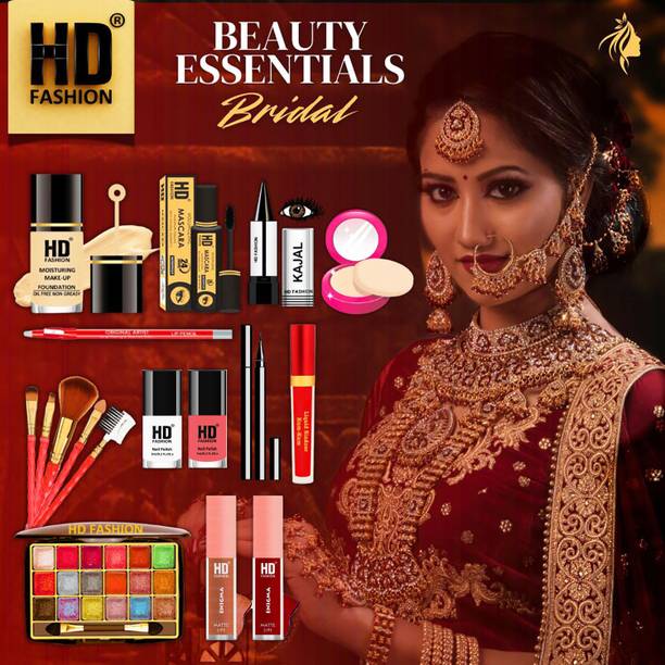 HD Fashion 17 Bridal Essentials-All in One Waterproof Makeup Kit Full Set for Bride HDB1046