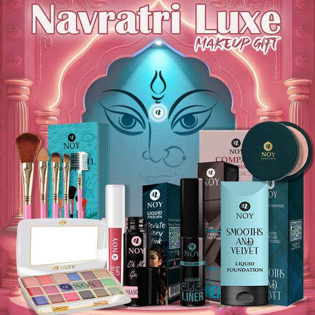 NOY Makeup Set For Women Gift Ready Navratri Special Kit With Bold Colors & Shimmer