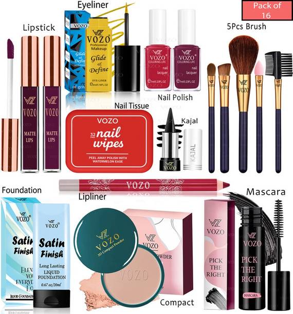 VOZO Complete Makeup Kit with 16 Must-Have Beauty Essentials 56