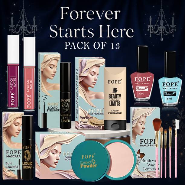 FOPE Makeup Combo Pack Bridal Glow Waterproof Finish Elegant Wedding Set