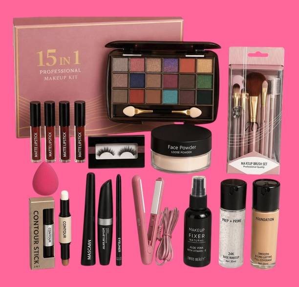 brown blush All-in-One Makeup Studio Set for Daily and Occasion Wear