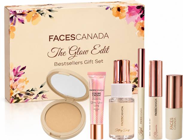 FACES CANADA The Glow Edit Kit: Bestsellers Gift Set for Women | Makeup Essentials Combo