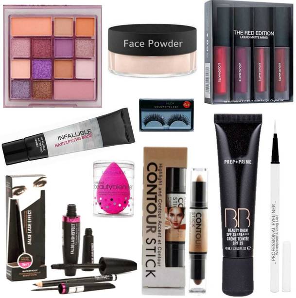 LOVE HUDA Professional Makeup Kit Combo Set With All Products For Girls And Woman