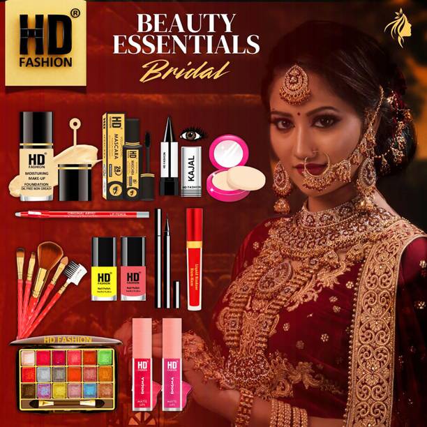 HD Fashion 17 Bridal Essentials-All in One Waterproof Makeup Kit Full Set for Bride HDB81