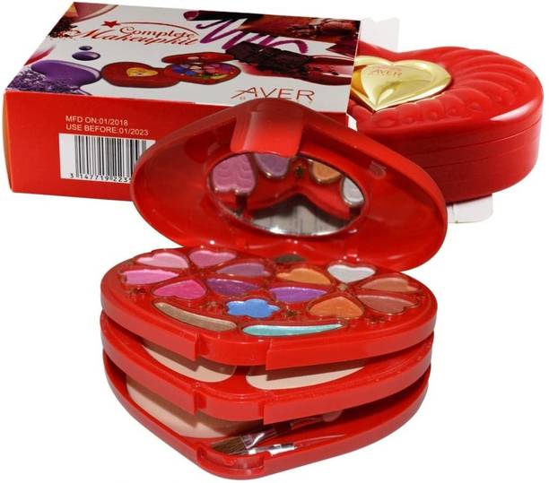 Ashyra Small Makeup Kit for Girls Full Kit Eye shadow Lip Gloss Mirror Contour Powder