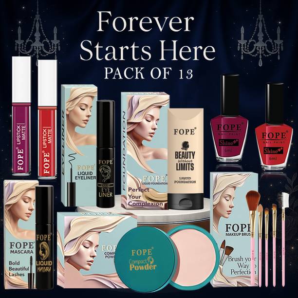 FOPE Makeup Kit Waterproof Bridal Look Smudge Proof Wedding Party Beauty Combo