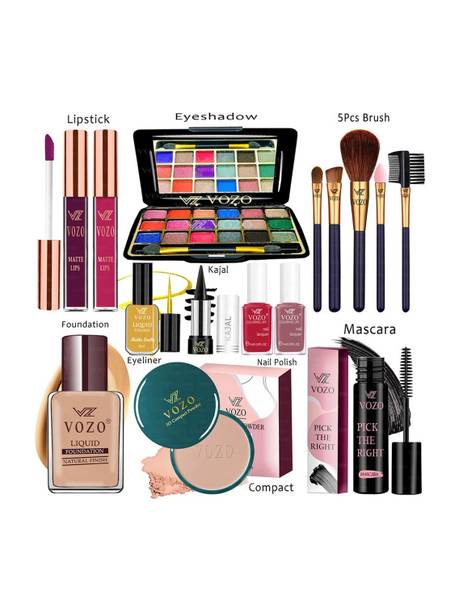 VOZO Makeup Kit Sets One-stop Beauty Package for Beginners and Professionals 163
