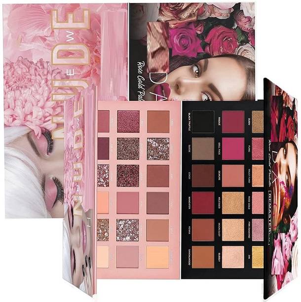 MR.HUDA Matte Shimmer Nude Eye Shadow Palette & Rose Gold Eye Shadow Palette 36G