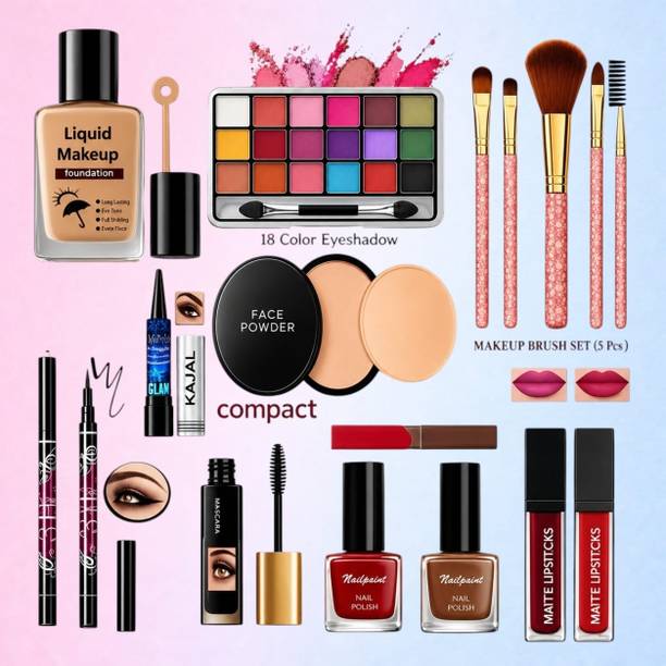 lip ray Deluxe Face Eye and Lip Makeup Collection for Glamorous Looks