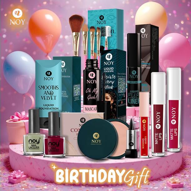 NOY Complete Makeup Gift Combo for Women Birthday Special Beauty Set for Her #019