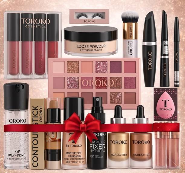 toroka All in one makeup kit for Women (Pack of 14)