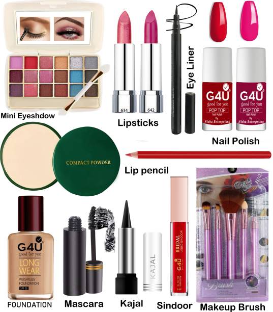 G4U Makeup Kit For Women Full Kit (17Pices) | All-in-one Makeup Gift Set 29J2308