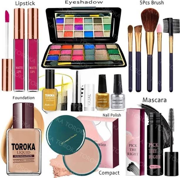 toroka New Makeup Kit One-stop Beauty Package for Beginners and Professionals combo