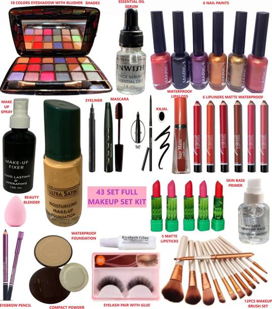 INWISH Care Makeup Gift Set for bridal 43 Pcs full makeup set
