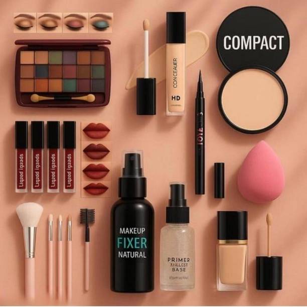 FUSION FLY lipstick,Eyeshadow,Compact,Puff,Primer,Fixer,Foundation