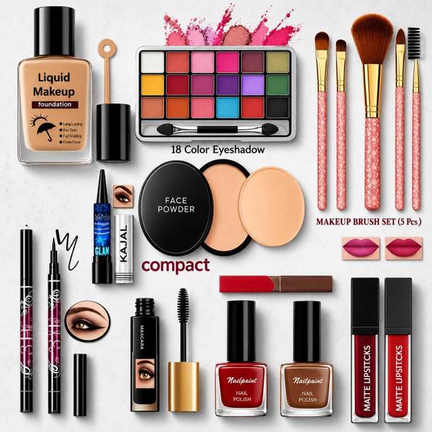 lip ray Luxury Beauty Makeup Box with Comprehensive Cosmetic Selection