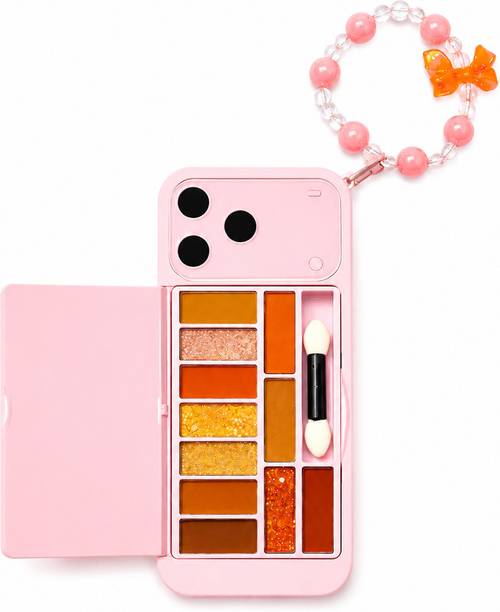 Suvaniq Smartphone Shape Eyeshadow Makeup Palette with Applicator for Women Daily Uses!