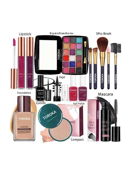 toroka Makeup Combo Kit One-stop Beauty Package for Beginners and Professionals 61