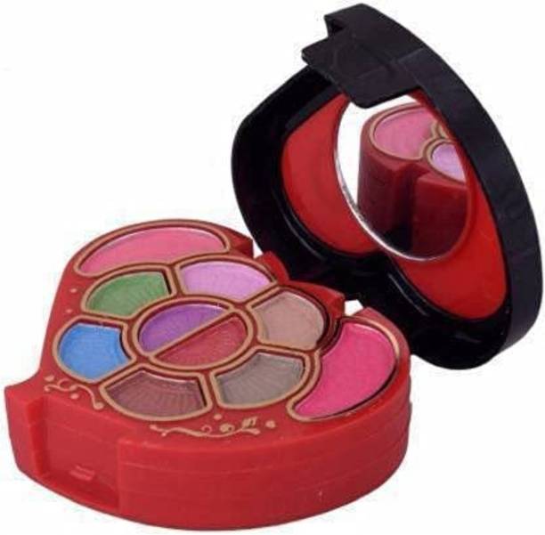 Ashyra Cute Style Little Heart Shape Professional Red Makeup Kit for Girls ,Kids, Women