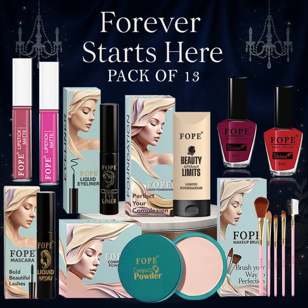 FOPE Bridal Makeup Combo Waterproof Finish Elegant Wedding Beauty Set