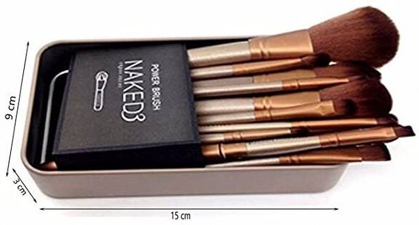 GLORIOUS HEAVEN Naked Brush Set | 12-Piece Cosmetic Brush Kit | Soft for Face & Eye Makeup |