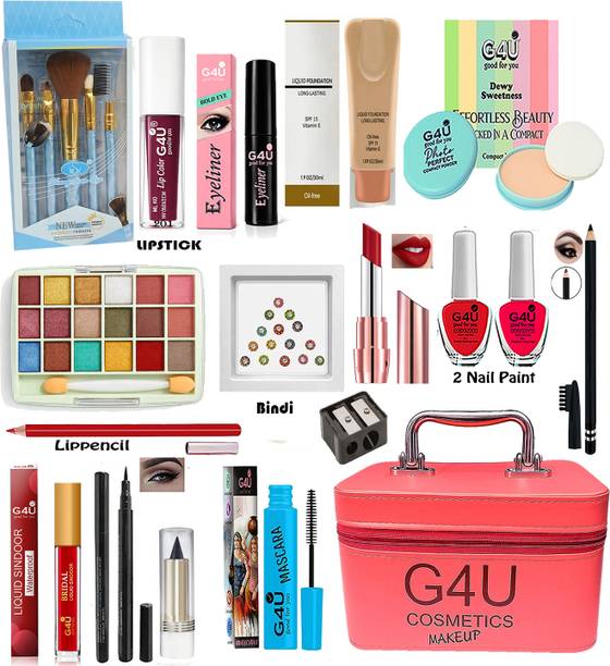 G4U Makeup Kit Full Set | Bridal & Party Makeup Combo Set with Vanity Box 24A26A9