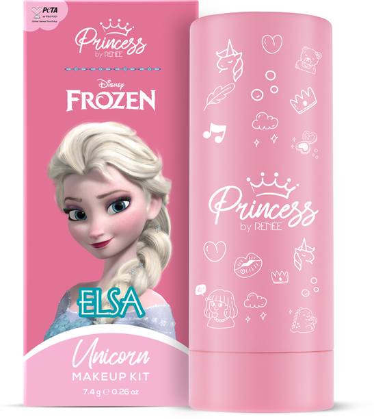 Renee Disney Frozen Princess Unicorn Makeup Kit Elsa 7.4 Gm For Pre-teen Girls & Women