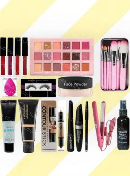 toroka New WOMEN FACE MAKEUP SET GIRLS (Pack of 12 })